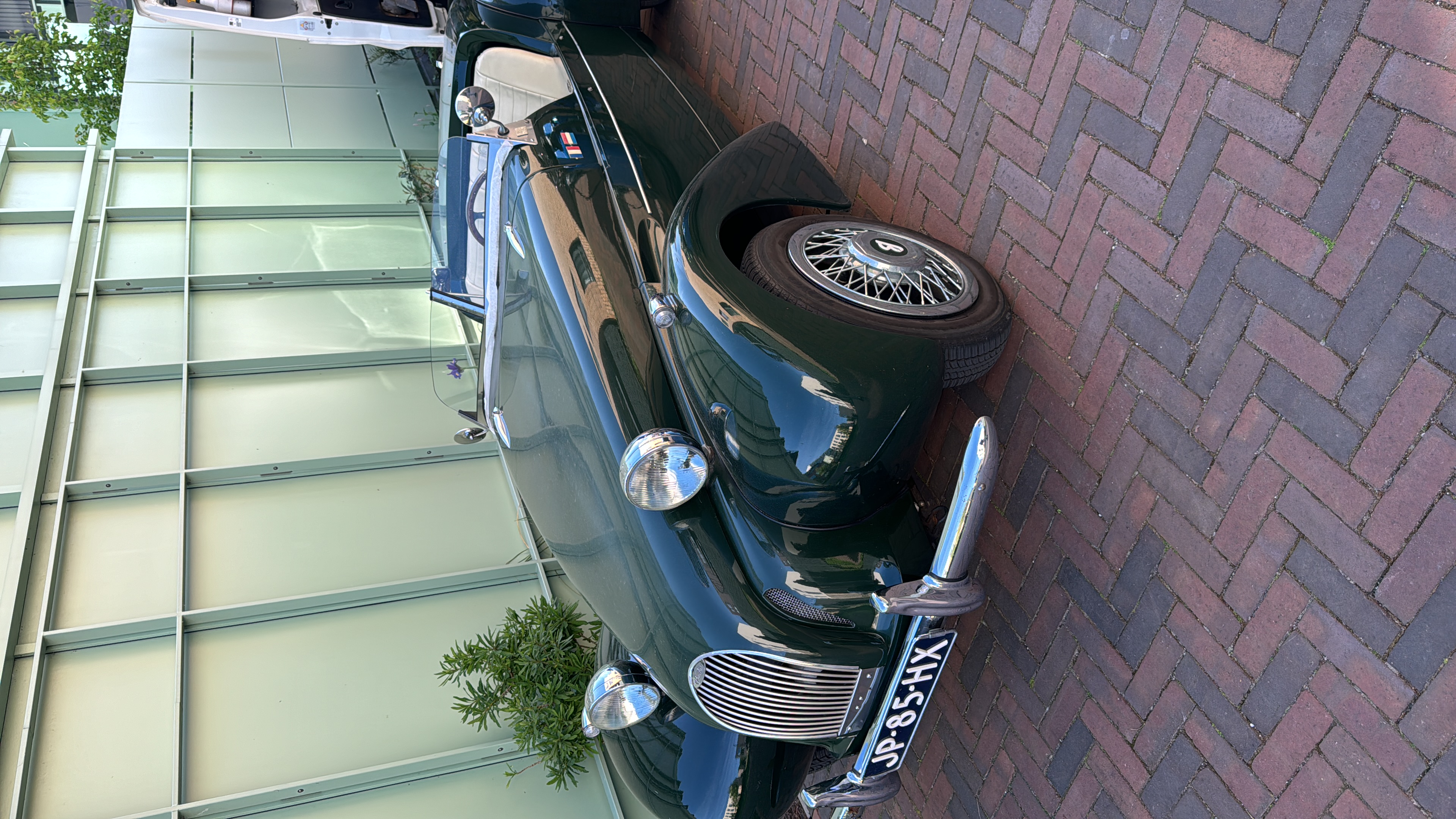 Klassieke Jaguar XK detailing